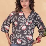 KALAMKARI PRINTED VARNIKA TOP