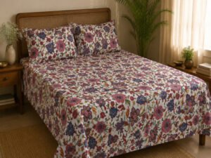 Rang birangi Bedsheet with 2 pillow covers set