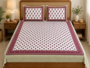 Phulwari Bedsheet with 2 pillow covers set