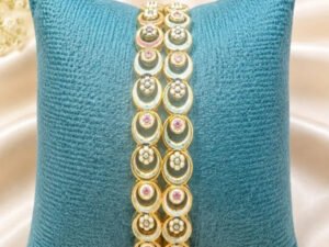BAREEK MEENAKARI BANGLES(SET OF 2 BANGLES)