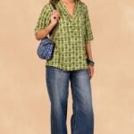 AJRAKH VEERA TOP WITH RUFFLE