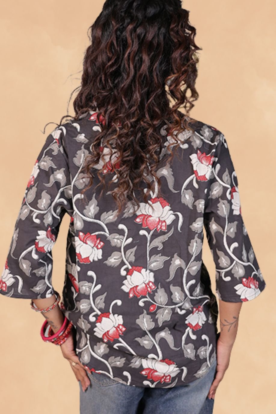 KALAMKARI PRINTED VARNIKA TOP