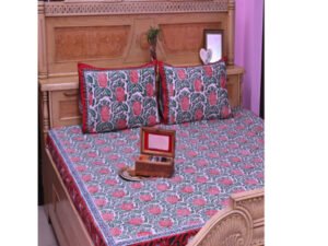 Gulmohar Bedsheet with 2 pillow covers set