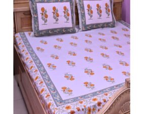 Mirza Bedsheet with 2 pillow covers set