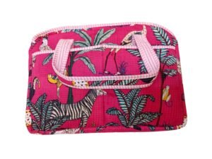 Zebra Hand Printed Laptop Bag