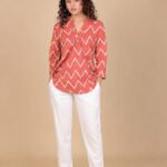 AABHA TUNIC WITH FRONT PLEATS & V NECK