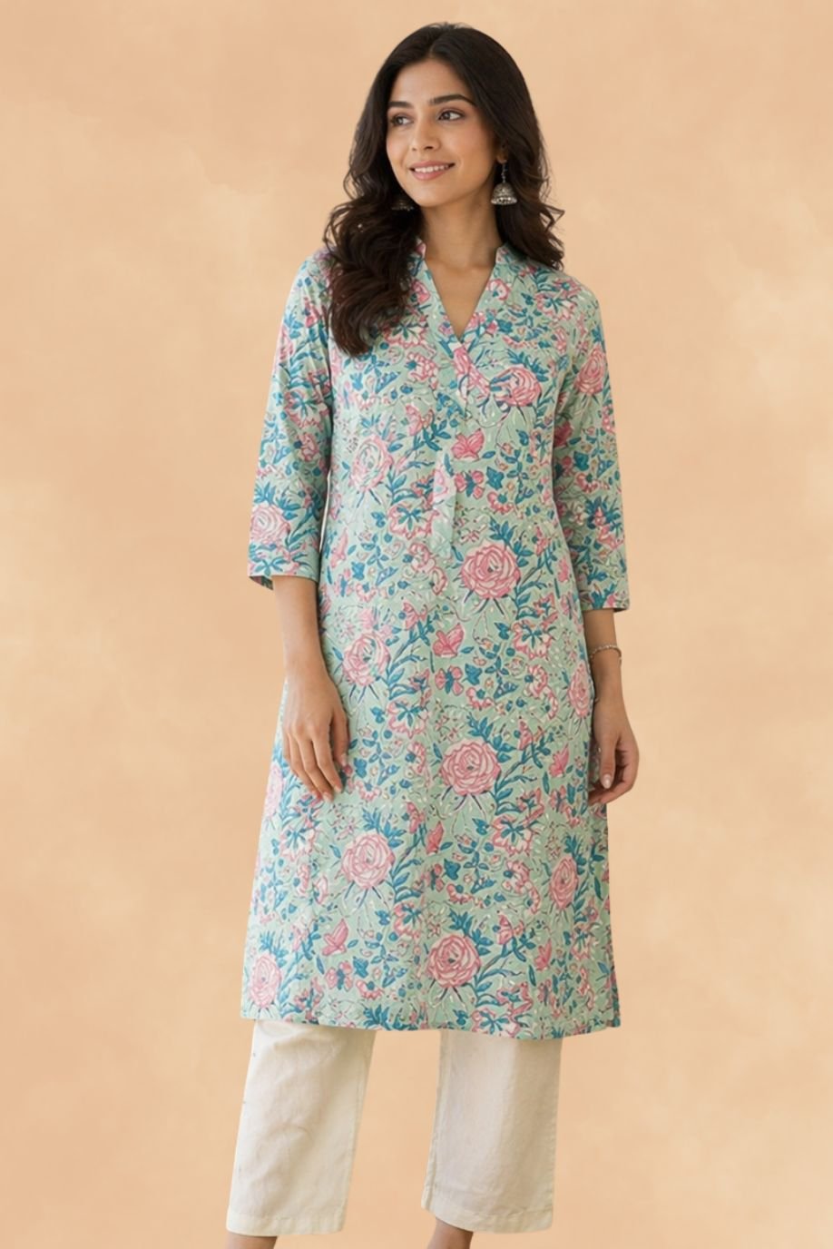 MEERA PRINTED SHORT KURTA