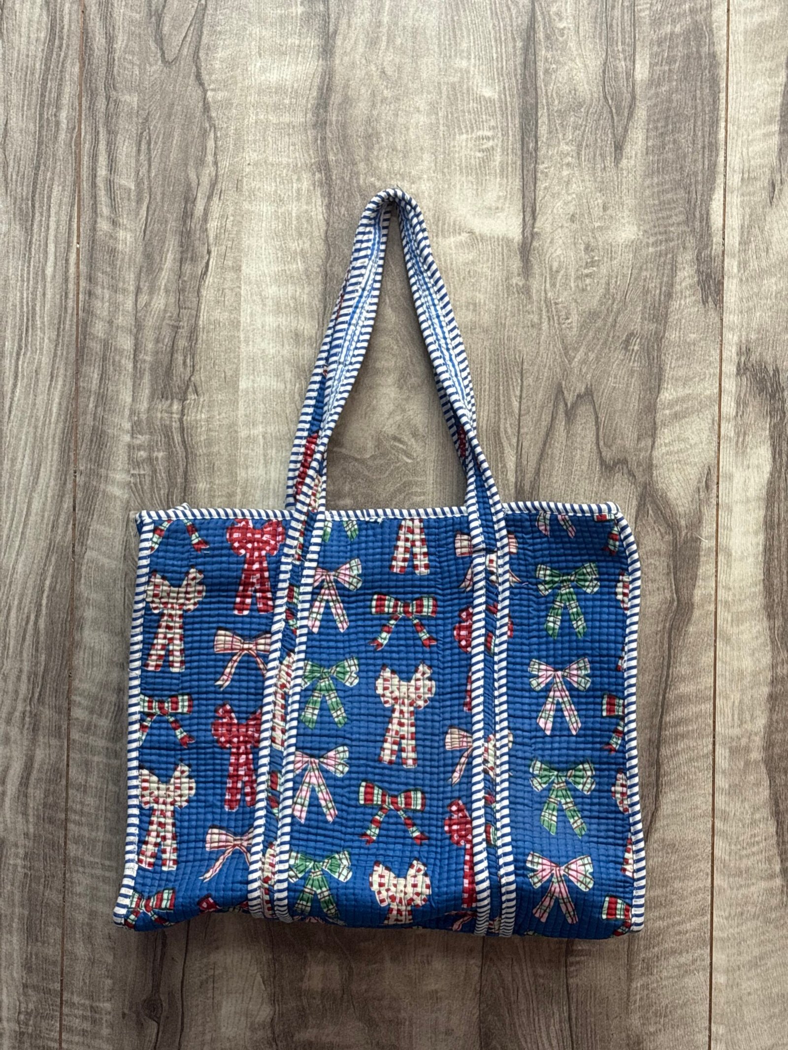 Hand Printed Quilted TOTE BAG
